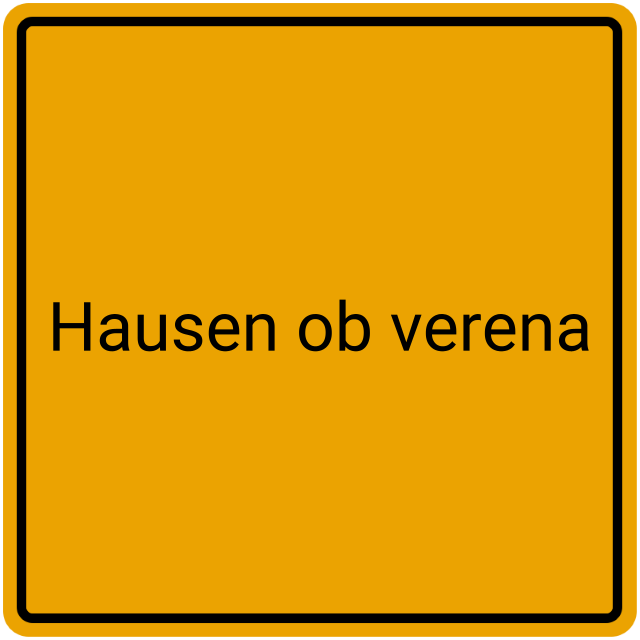 Meldebestätigung Hausen ob Verena